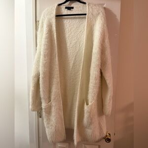 Sanctuary Cream Fuzzy Women's Cardigan